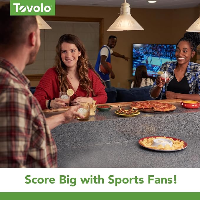 Tovolo Basketball Ice Cube Molds Pack of 2 Large Craft Ice Spheres - Image 5