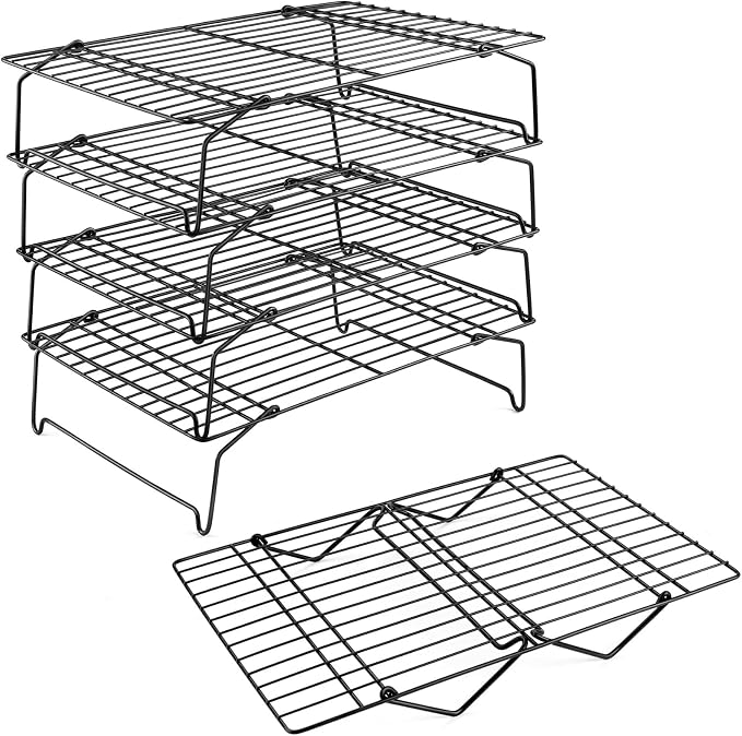 P&P CHEF Cooling Rack, 5-Tier Stainless Steel Stackable Baking Cooking Racks by PPCHEF