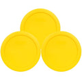 Pyrex 7201-PC 4 Cup Meyer Lemon Yellow Food Storage Replacement Lids by Pyrex