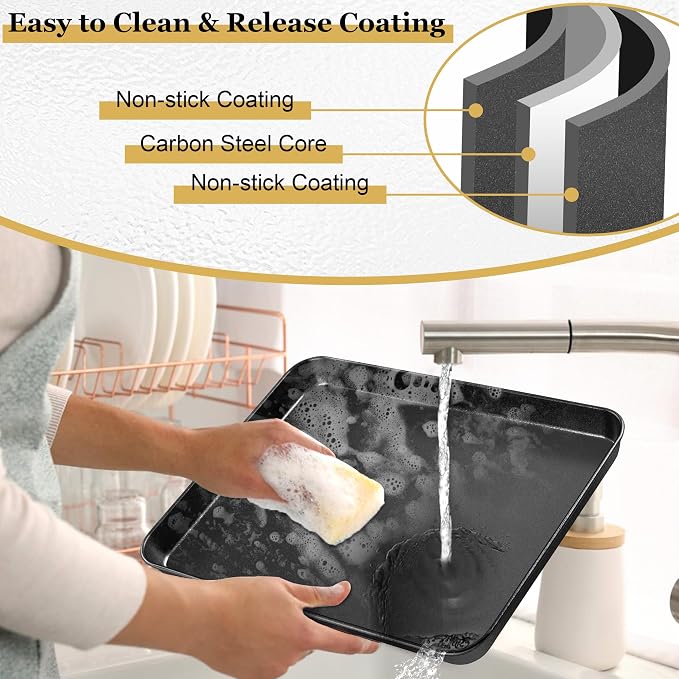 E-far 12.3x9.5x1 Inch Cookie Sheet - Image 6