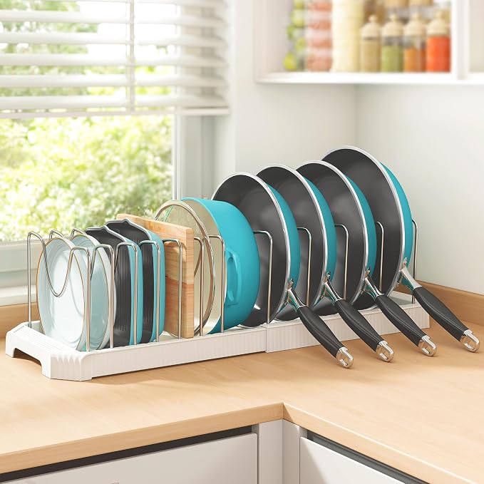 Pots and Pans Organizer for under Cabinet, Pan Pot Organizers inside Cabinet - Image 8