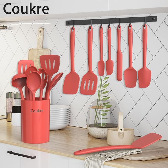 Coukre Silicone Kitchen Cooking Utensils Set - Image 6