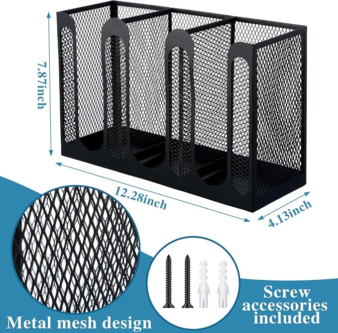 Maxcheck Metal Mesh Cup and Lid Holder Coffee Paper Cup Dispenser Lid Holder - Image 2