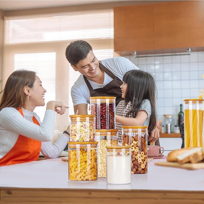 Vtopmart Glass Food Storage Jars, 7 Pack Kitchen Containers - Image 7