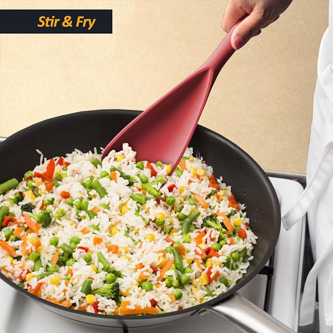 Silicone Spatula Spoon, Seamless Design, Safe - Image 5