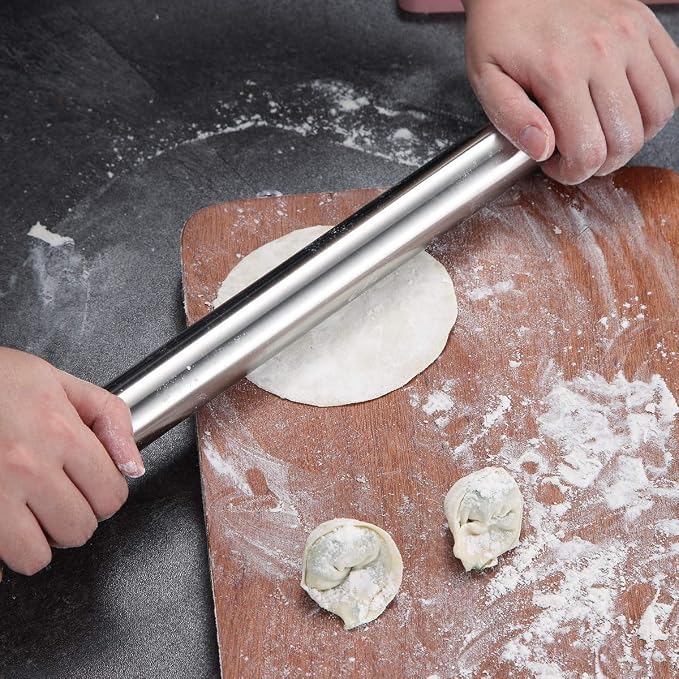 Stainless Steel Rolling Pin, Matte Finish 16.7 Inches, Berglander Rolling Pin - Image 7