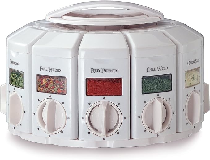 KitchenArt Spice Rack, Select-A-Spice Auto-Measure Rotating Spice Rack by KitchenArt