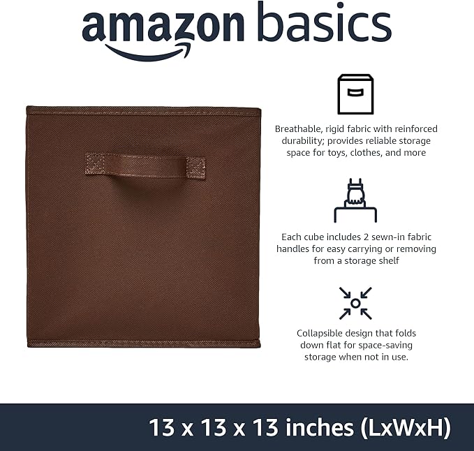 Amazon Basics Collapsible Fabric Storage Bins - Image 2