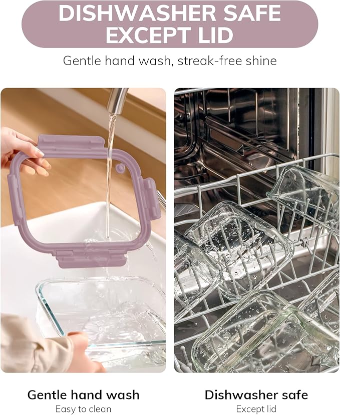 2-Pack Glass Food Storage Containers - Image 6