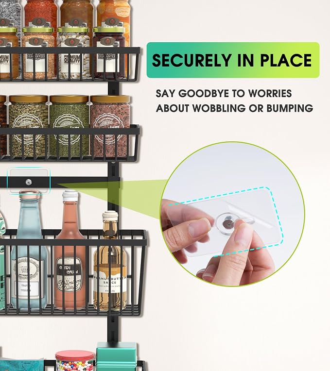 Mefirt 9-Tier Over The Door Pantry Organizer, Pantry Storage and Organization - Image 4
