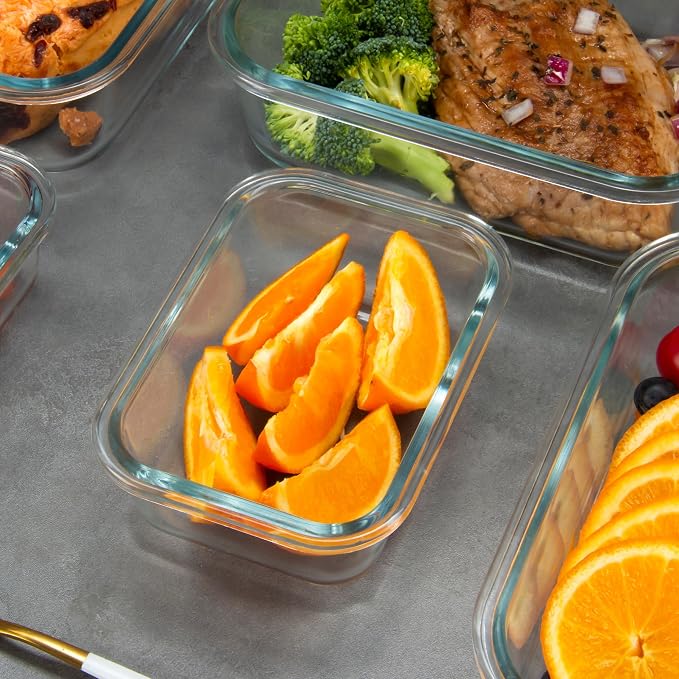 FAWLES 12 Pack Glass Meal Prep Containers - Image 6