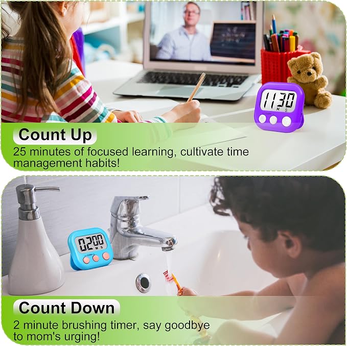 Digital Timer for Kids Teacher Supplies Classroom Timer for Study Learning - Image 4