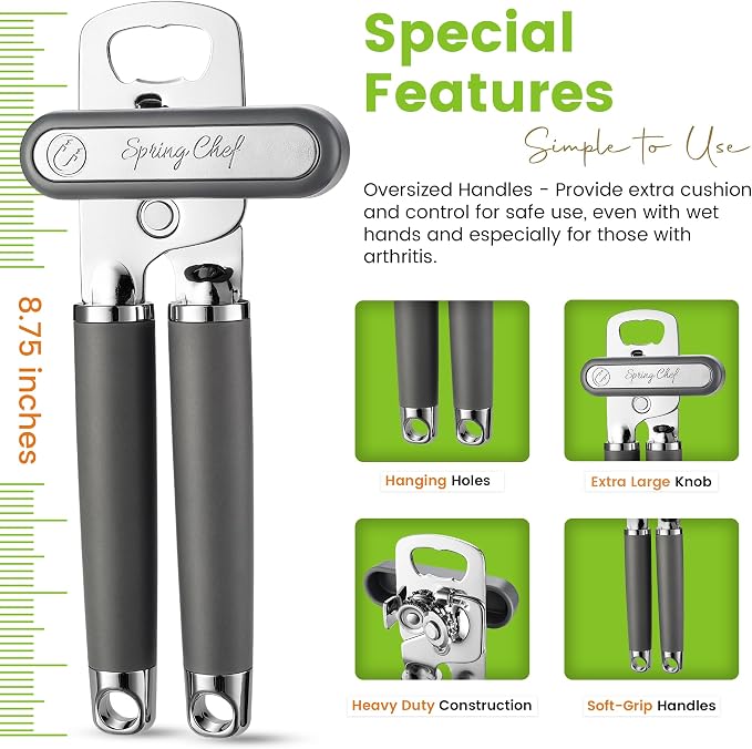 Spring Chef Stainless Steel Can Opener - Image 3