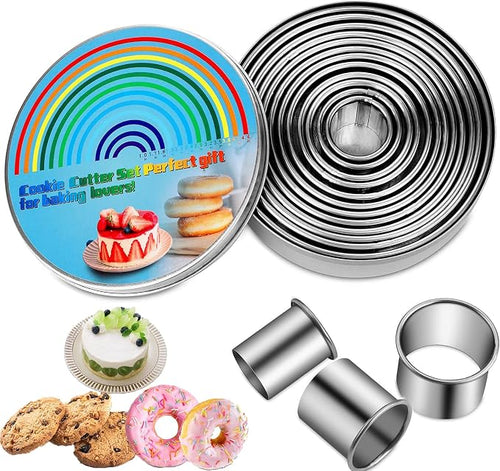 12 Pieces Biscuit Cookie Cutter Set by KSPOWWIN