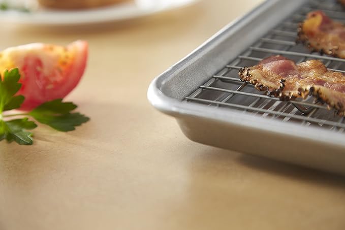 USA Pan Quarter Sheet Oven Safe Nonstick Baking and Cooling Rack - Image 4