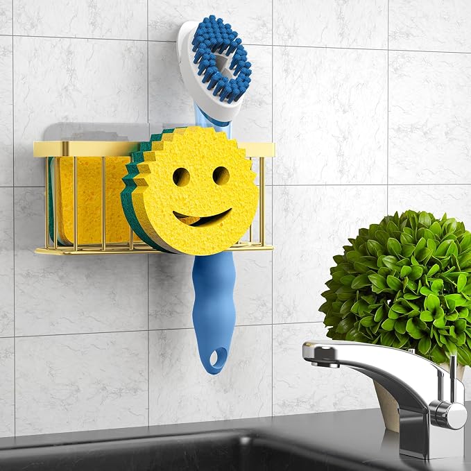 MURLONG Sponge Holder Smiley Face, Sink Caddy - Image 6