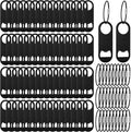 60 Pieces Stainless Steel Flat Bottle Opener Keychain Bulk 3.5 x 1.3 Inches by Dingion