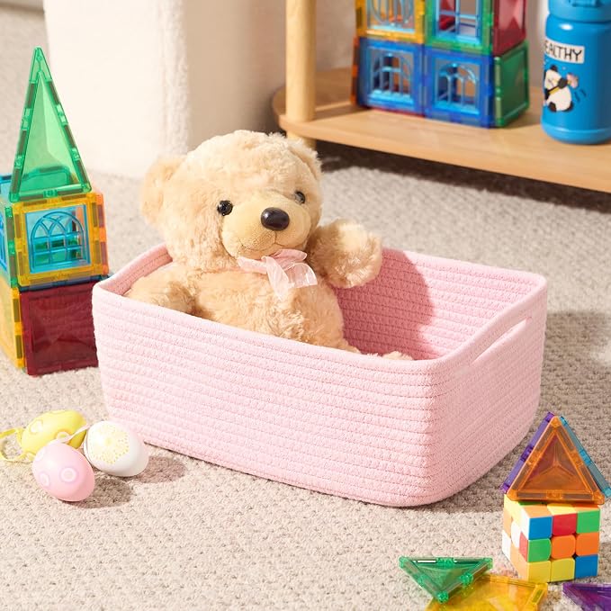MiniArk Small Storage Baskets for Organizing | Closet Organizer Bins | Shelf - Image 4