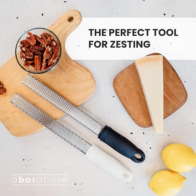 A Bar Above Lemon Zester and Cheese Grater, Professional 12 Inch Stainless - Image 4