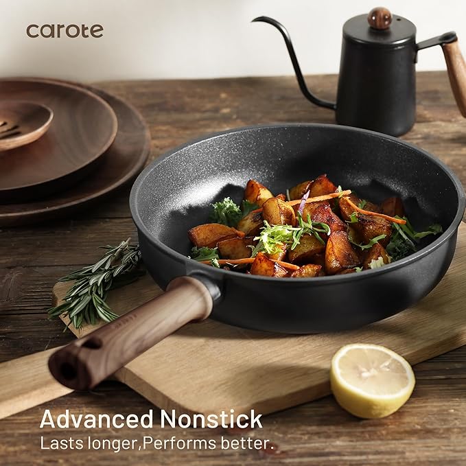 CAROTE 44pcs Nonstick Kitchen Titanium Cookware Sets, Nonstick Pots and Pans - Image 5