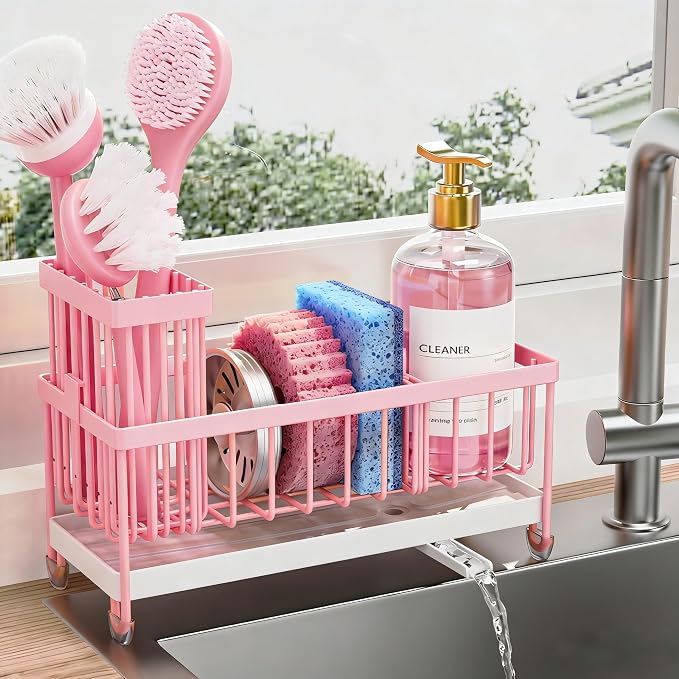 Cisily Sponge Holder for Kitchen Sink, Sink Caddy Organizer by CISILYHOMELIFE