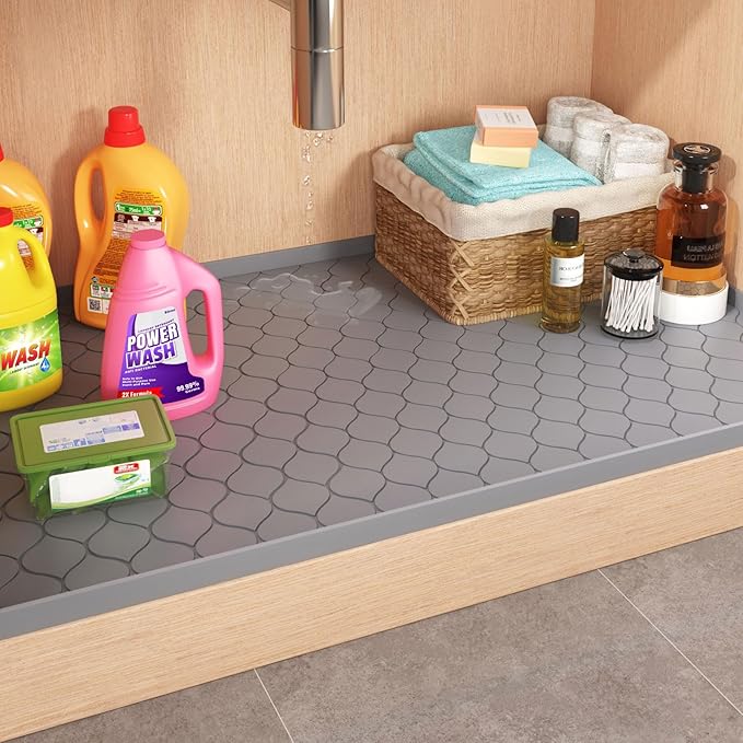 Winisok Silicone Under Sink Mat 34" x 19", kitchen Essentials and Gadgets - Image 7