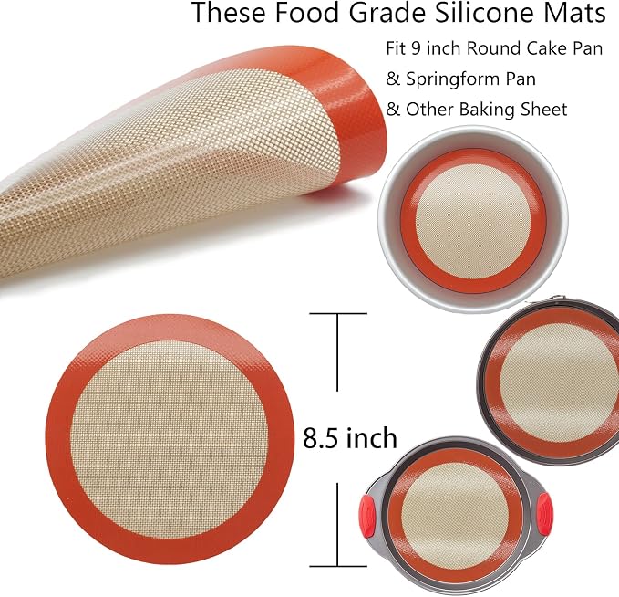 Silicone Baking Mats, Non-Stick Reusable Cookie Sheet Liners - Image 2