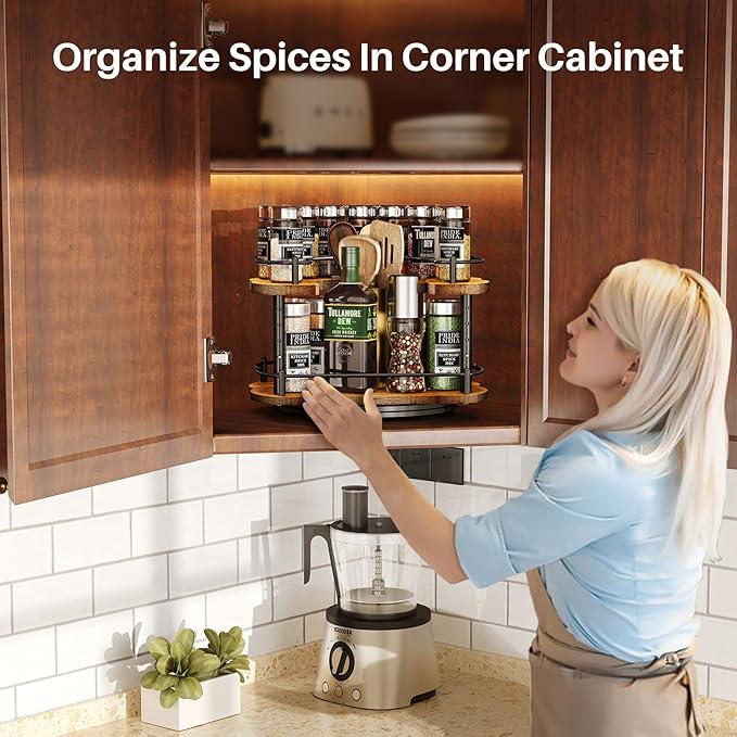 Lazy Susan Organizer Spice Rack - Image 2