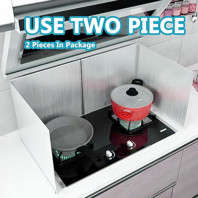 2 PCS Stove Grease Splatter Screens Guard | Range Backsplash Splatter Guard - Image 6