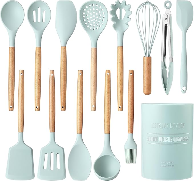 Country Kitchen Non Stick Silicone Utensil Set by CountryKitchen