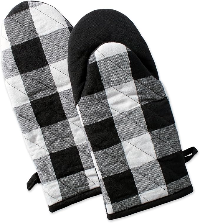 DII Buffalo Check Kitchen Collection, Classic Farmhouse Kitchen Set, Oven Mitt by DII