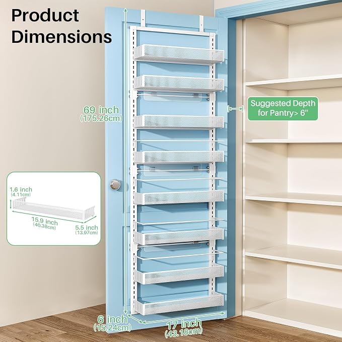 SNTD 8 Tiers Over the Door Organizer - Image 7