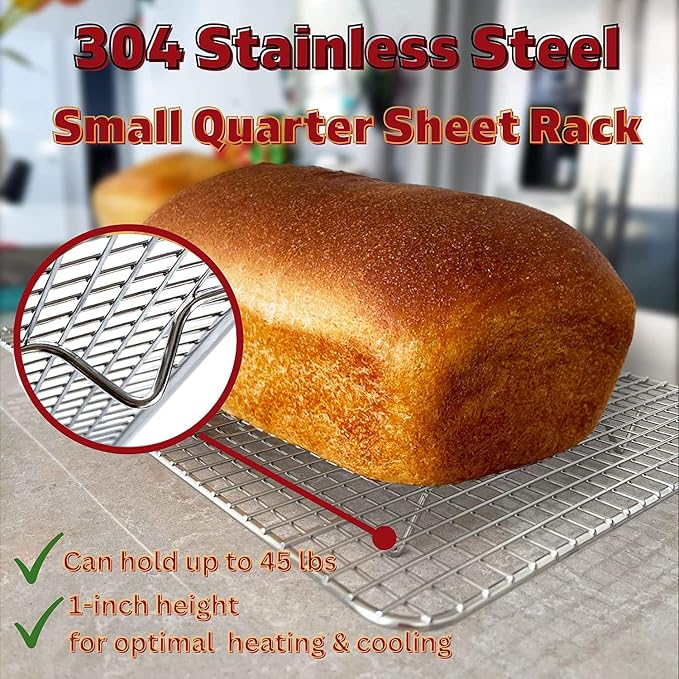 KITCHENATICS Small Quarter Sheet Cooling Rack - Image 3