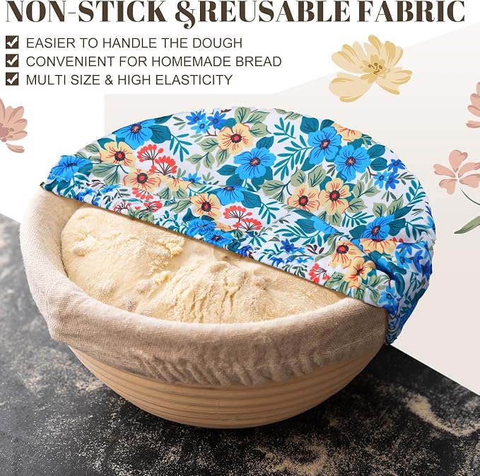 10 Pack Cloth Bowl Covers for Bread Rising - Image 6