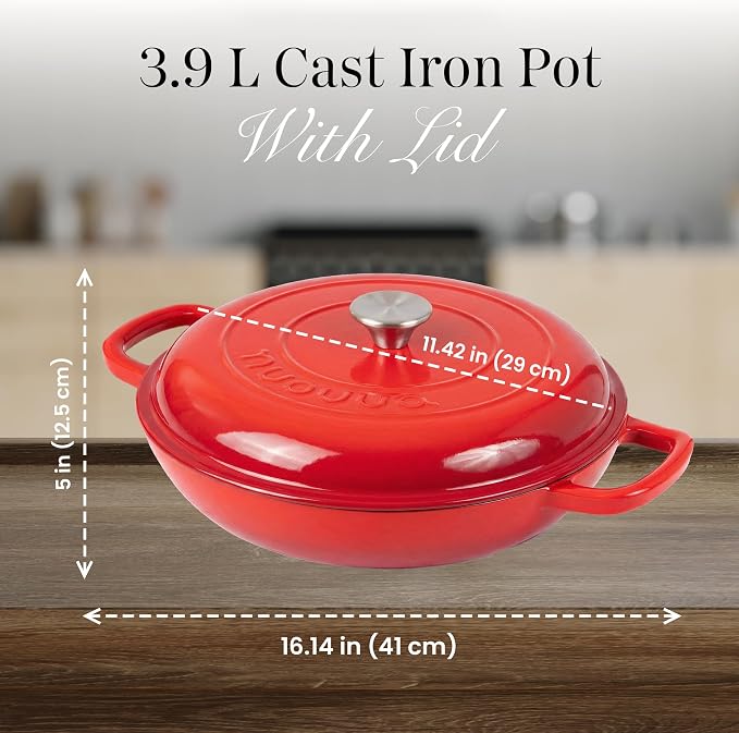 Shallow Cast Iron Casserole - Image 3