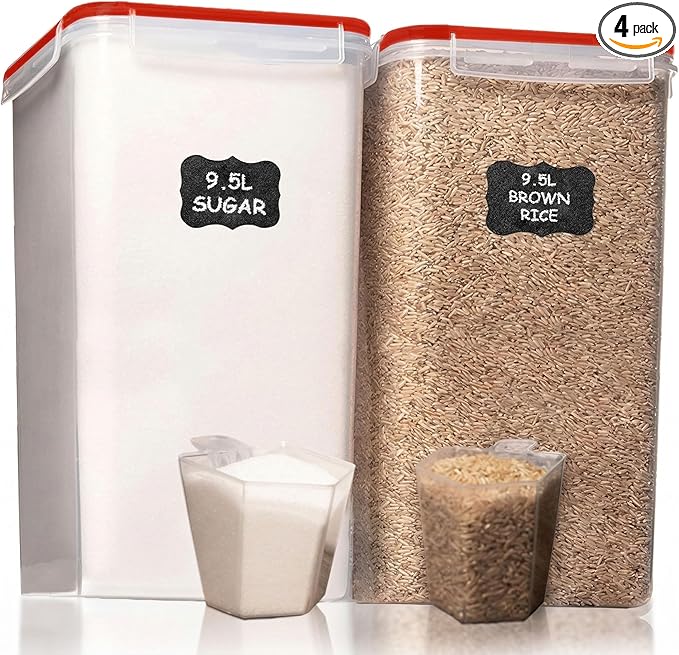 Shazo 2 PC Extra Large Bulk Food Storage Containers by Shazo