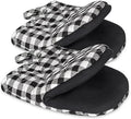 Short Oven Mitts, Heat Resistant 500°F, Silicone Grip Kitchen Gloves, Non-Slip by GOLDMEET
