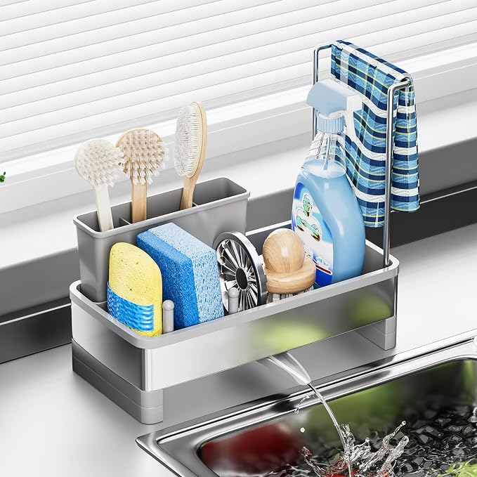 Sponge Holder for Kitchen Sink, Sink Caddy Organizer - Image 9