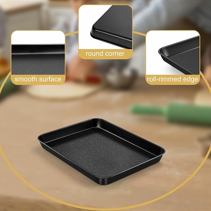 E-far Mini Toaster Oven Pan, Nonstick Carbon Steel Baking Pan - Image 7