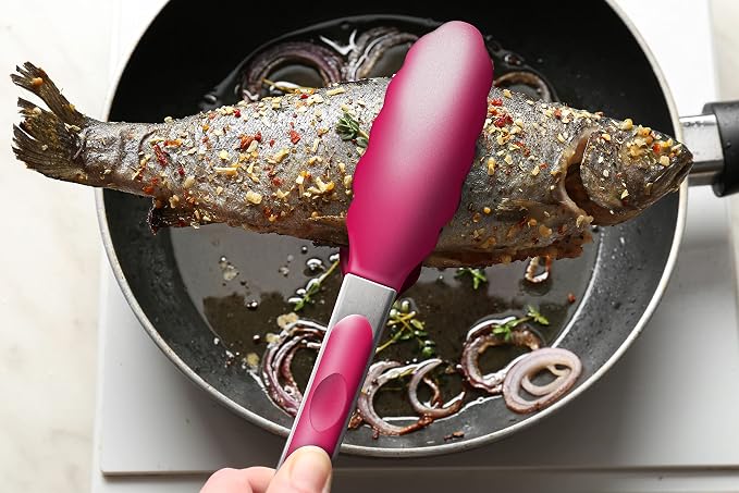 2 Pack Silicone Kitchen Tongs – 9" & 12" Set, Heat Resistant up to 500°F - Image 8