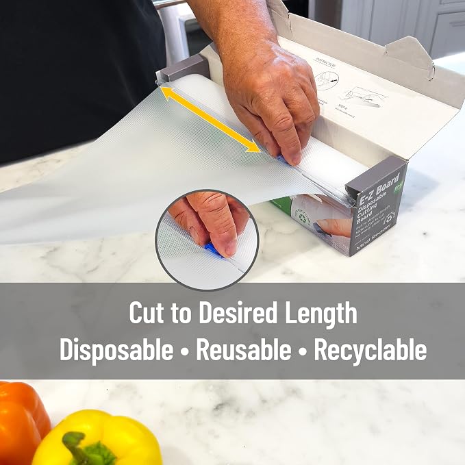 Mind Reader E-Z Board Disposable Plastic Cutting Board, 20 Square Feet - Image 4