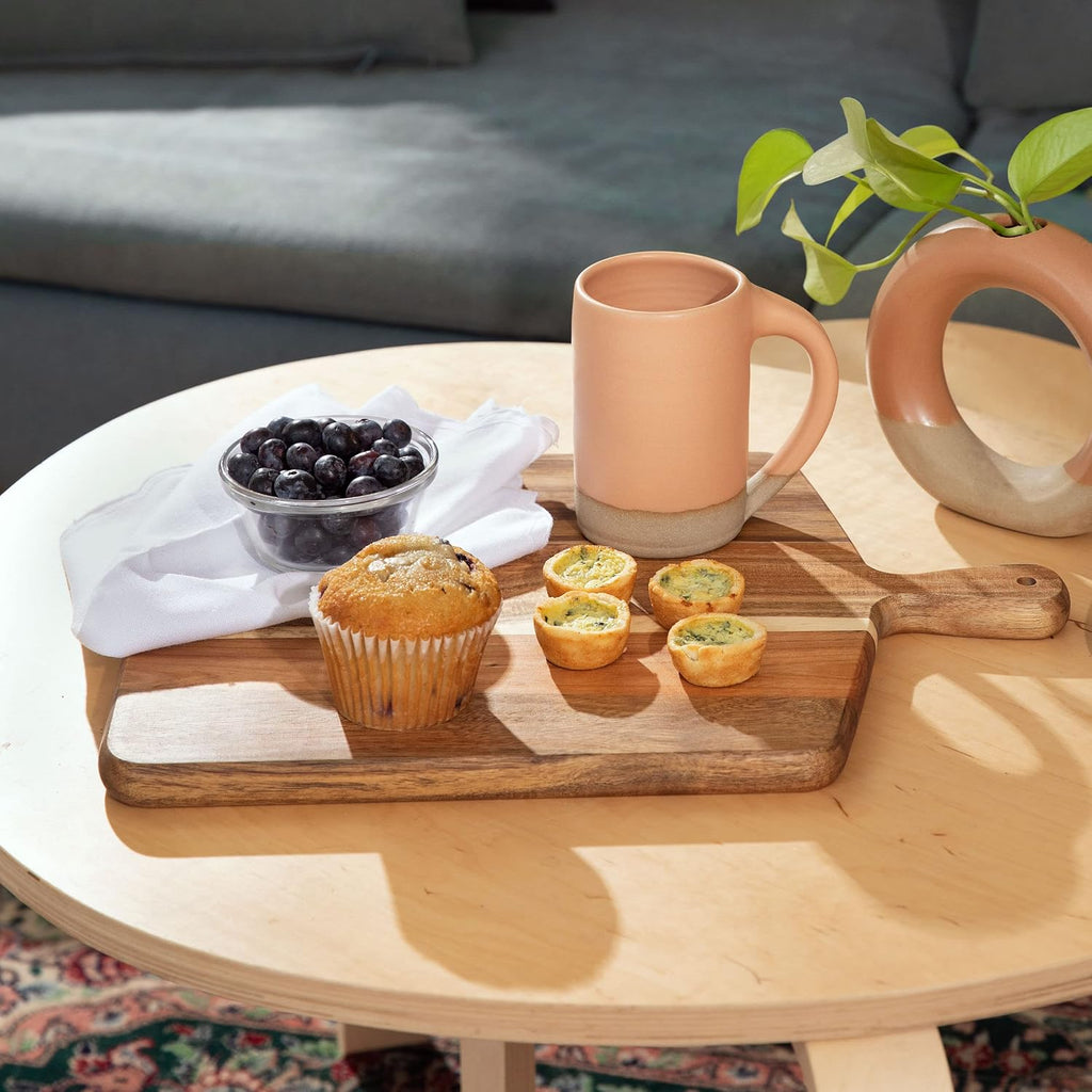 Acacia Wood Cutting Board and Chopping Board with Handle for Meat