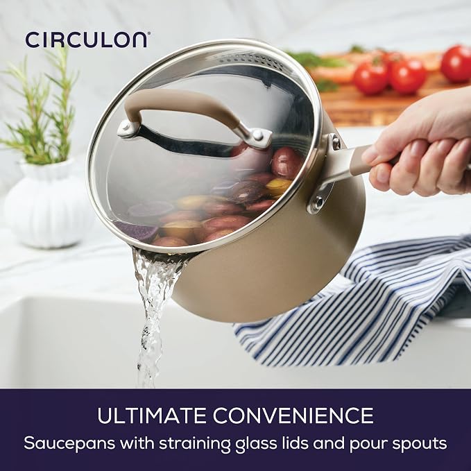 Circulon Premier Professional Hard Anodized Nonstick Cookware Induction Pots - Image 2