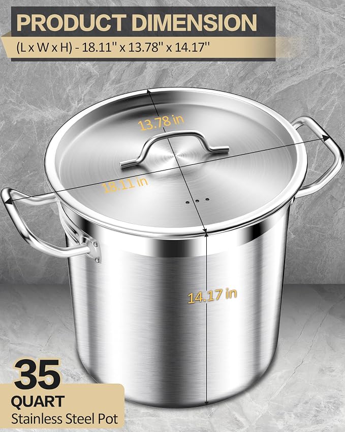STOCKPOT Commercial Grade Large Stock Pots - Image 7