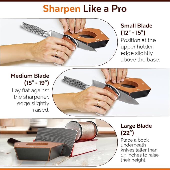 Rolling Knife Sharpener Kit – Diamond Roller Knife Sharpener - Image 3