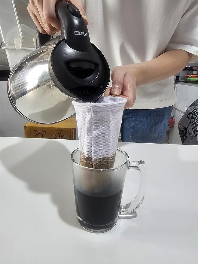 Tea/Coffee Filter, Size 3.0 inches, Traditional Thai style, Cloth Tea Filter - Image 6