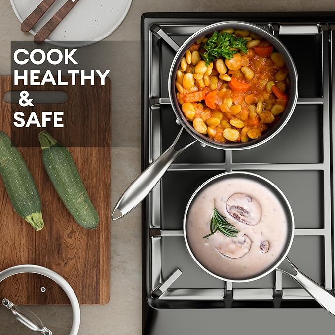 COOKER KING Sauce Pan Set, 1.5 QT & 2 QT Saucepan - Image 2