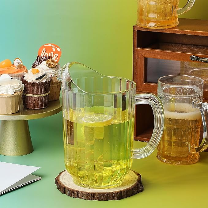 Tessco for you Plastic Pitchers 60 Ounce Clear Restaurant Jug Large Water - Image 7