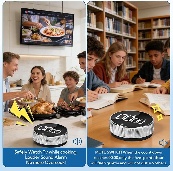 12 Pack Digital Kitchen Timer - Image 6