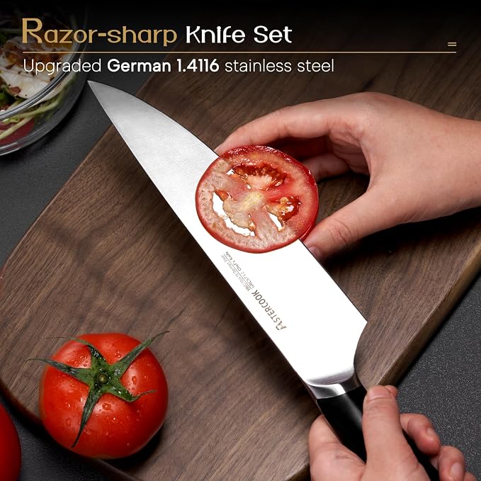 Astercook Knife Set, Kitchen Knives Set - Image 2